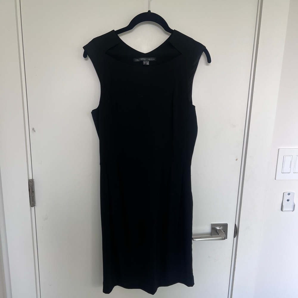 THEYSKENS THEORY // black shift column dress